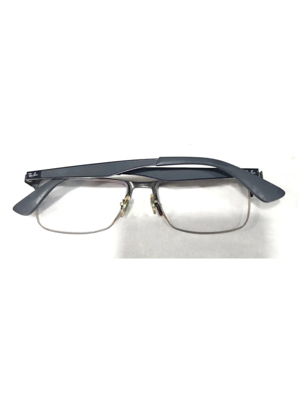 Ray Ban RB6335 2855 Gunmetal Rectangle Eyeglasses Frame 54-17 145 VG